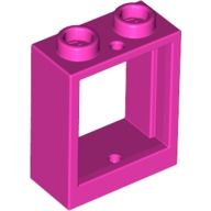 Lego rám okna 1x2x2, tmavě růžová (6208517)